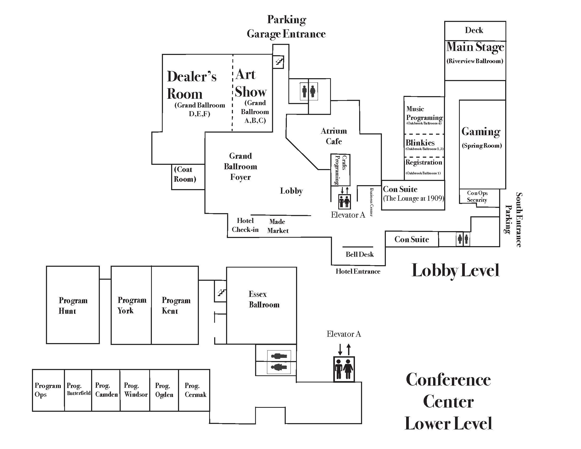 Windycon Hotel Map